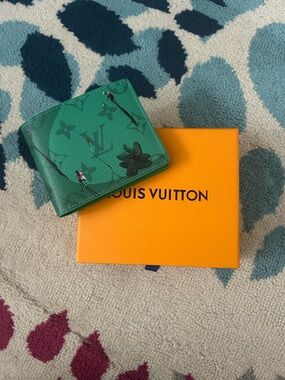 Louis Vuitton Golf Green Bifold Wallet